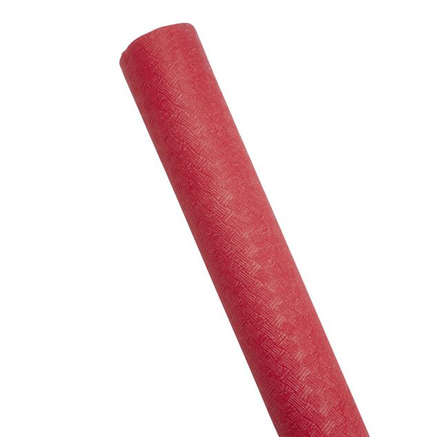 Nappe papier gaufré rouge 1,2xL6m