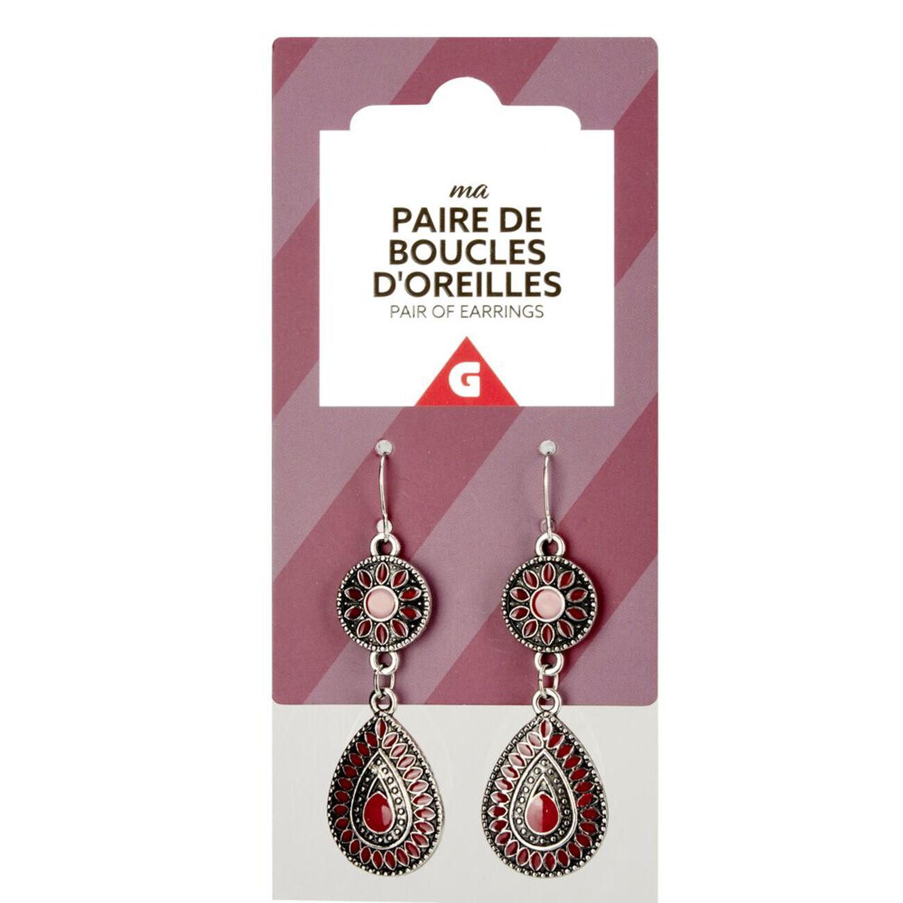 Lot De 6 Paires De Boucles D'oreilles Pendantes De Noël - Père Noël, Flocons, Sapins - Bijoux Fantaisie Femme
