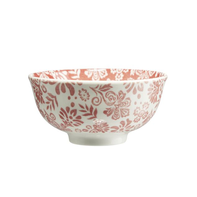 Bol Indie porcelaine motif floral bicolore &Oslash;14xH6,5cm (3 mod&egrave;les)