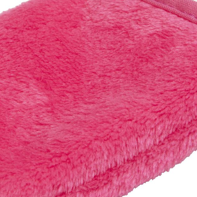 Gant d&eacute;maquillant fuchsia en coton x2