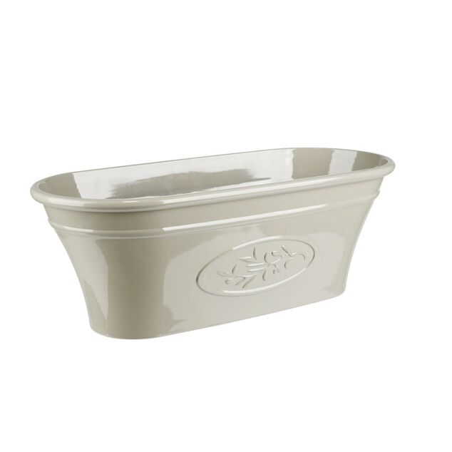 Jardini&egrave;re 10L motif proven&ccedil;al plastique beige 42x22xH17cm