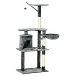 Arbre à chat XL 3 niveaux couchage griffoir H148cm