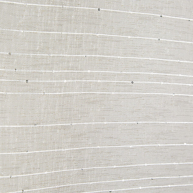 Vitrage passe tringle x2 effet sequin taupe 60x90cm