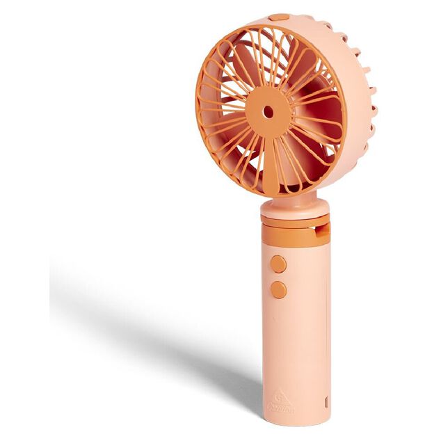 Ventilateur à main brumisateur USB 3 vitesses corail