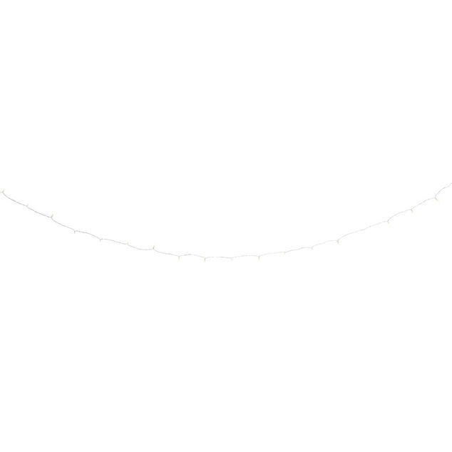 Guirlande lumineuse &agrave; piles 20LED blanc chaud 2,2m