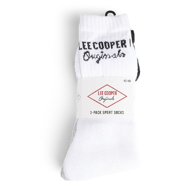 Lot de 3 paires de chaussettes Lee Cooper homme coton 43/46