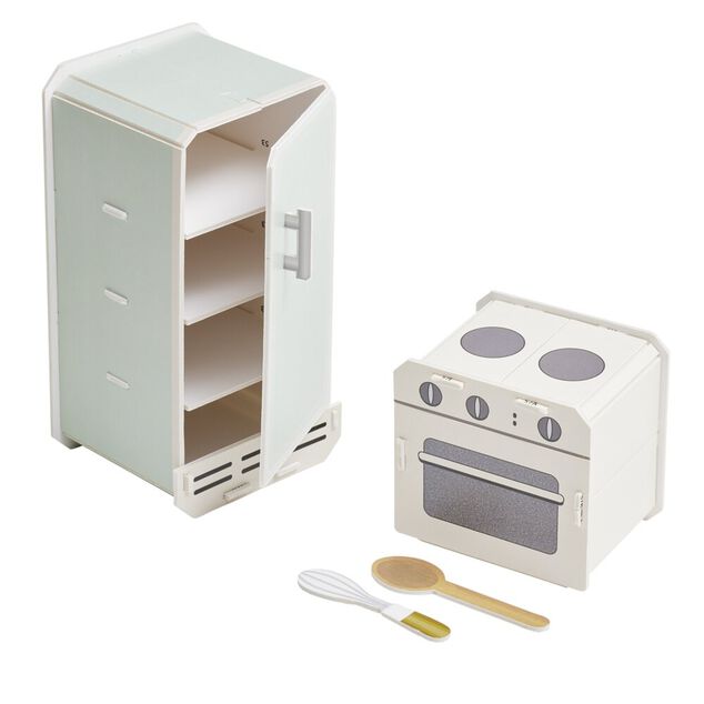 Accessoires de cuisine pour lutin farceur en carton à monter 6 pièces