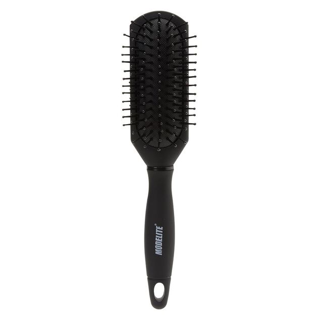 Brosse pneumatique rectangulaire picots perlés pvc noir