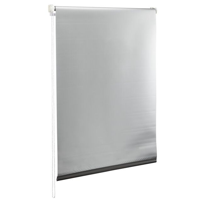 Store enrouleur avec ou sans per&ccedil;age occultant gris 55.5x160cm