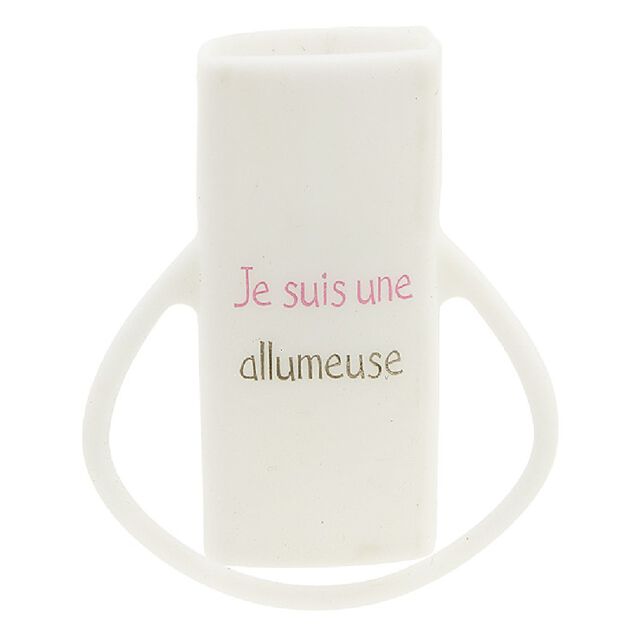 &Eacute;tui &agrave; briquet en silicone design message