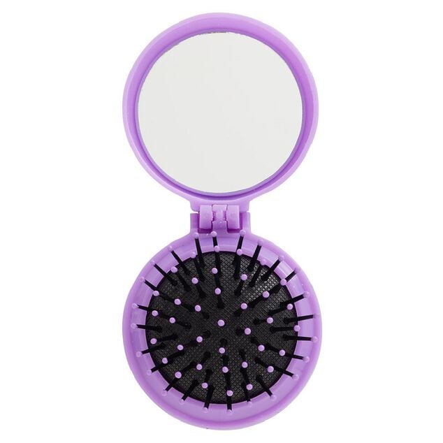 Mini brosse miroir rose