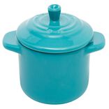 Mini cocotte ronde bleu turquoise