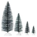 Sapin vert accessoires village de Noël x21