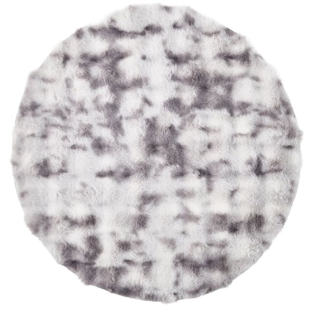 Tapis rond effet fourrure Bubble &Oslash;90cm (3 mod&egrave;les)