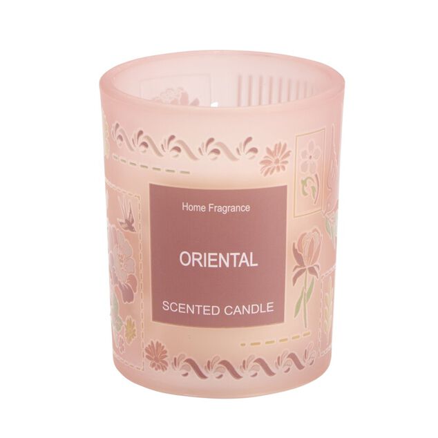 Bougie parfum&eacute;e pot en verre voyage 40H &Oslash;8xH10cm (3 mod&egrave;les)