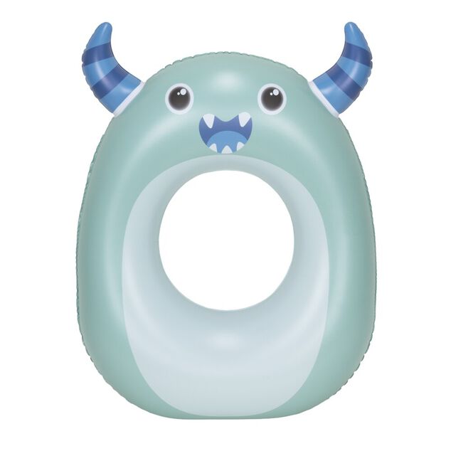 Bou&eacute;e gonflable monstre Squichy plastique vert 61x79cm