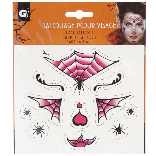 Tatouage pour visage Halloween (3 mod&egrave;les)