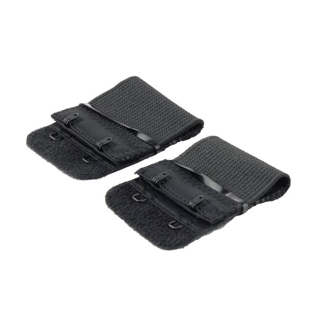 Rallonge de soutien-gorge polyester noir 30x10mm