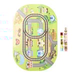 Tapis puzzle pour enfant avec ses trains 21 pi&egrave;ces
