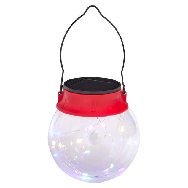 Suspension solaire 20 microLED multicolores &Oslash;10cm