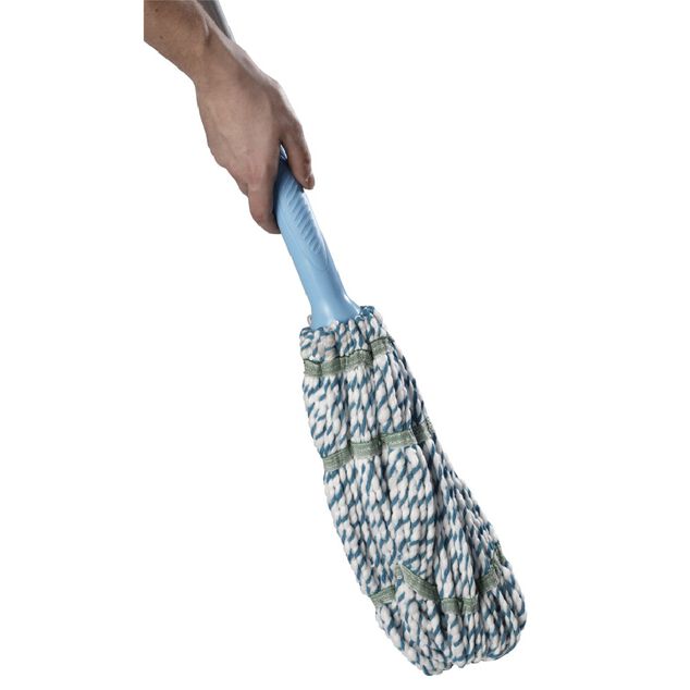 Balai Serpill&egrave;re &agrave; Franges microfibre Essorage Int&eacute;gr&eacute;