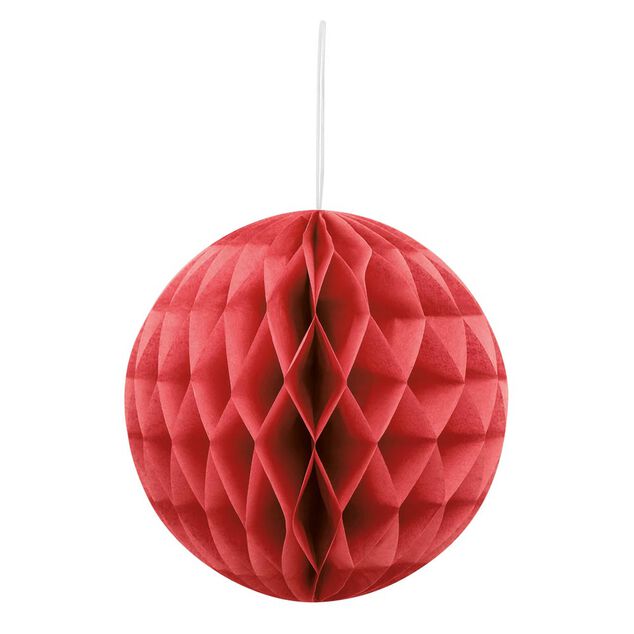 Suspension boule en papier rose