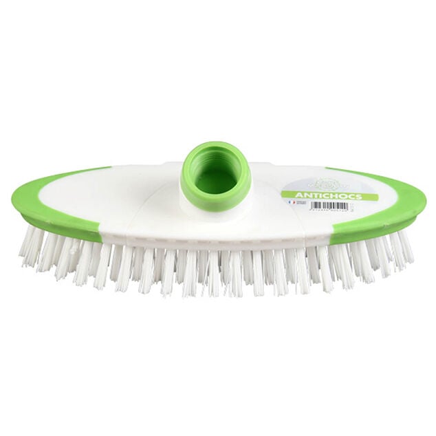 T&ecirc;te de balai brosse bord antichoc vert et blanc