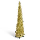 Sapin de Noël artificiel POP UP doré Ø30xH120cm
