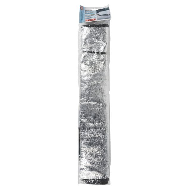 Prot&egrave;ge pare-brise &agrave; rabats int/ext soleil givre neige en aluminium 150x70x&Eacute;p0,7cm