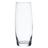 Vase rond étroit transparent Ø11xH26cm