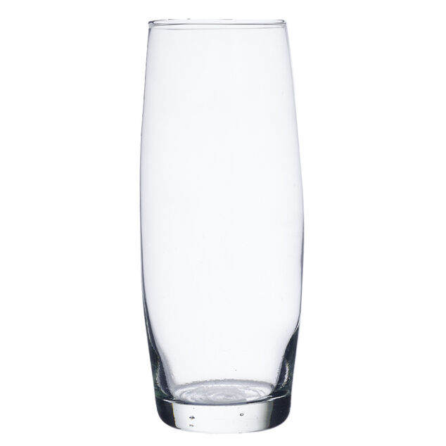 Vase rond étroit transparent Ø11xH26cm