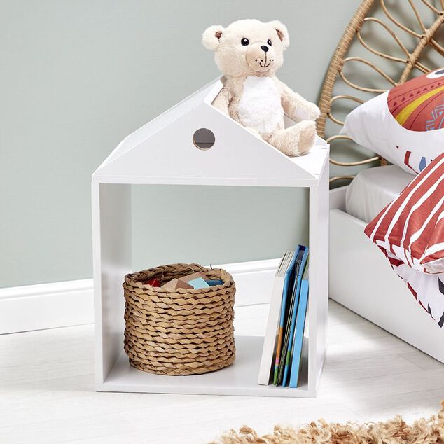Structure maison enfant Box Cube bois blanc