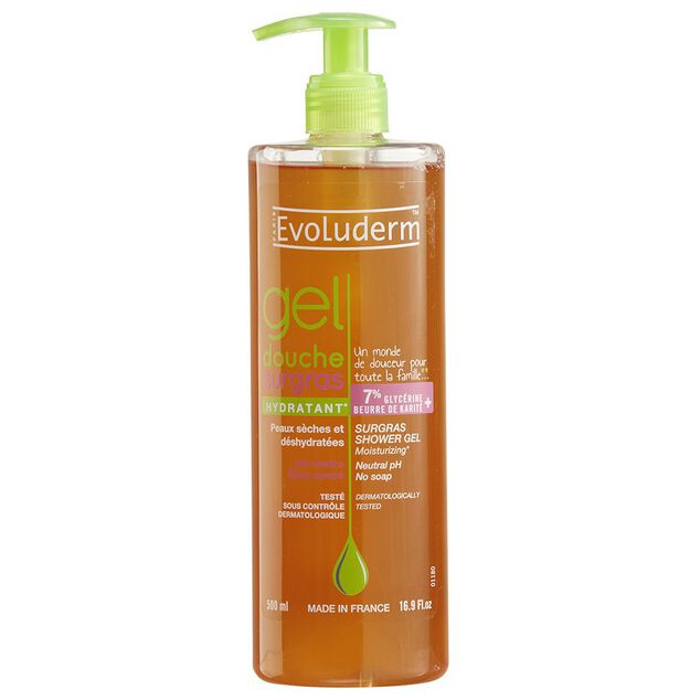 Gel douche Evoluderm surgras 500 ml