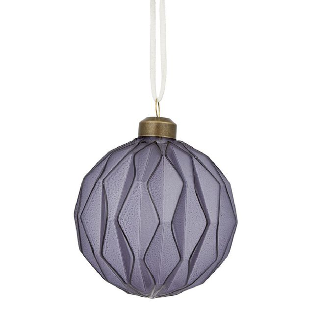 Boule de No&euml;l en verre d&eacute;co &Oslash;8 cm