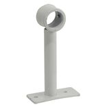 Support extensible m&eacute;tal blanc pour tringle &agrave; rideau &Oslash;2xL8/16,5cm