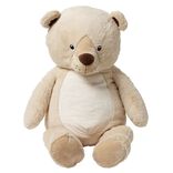 Peluche ours polyester 110x50x40cm beige