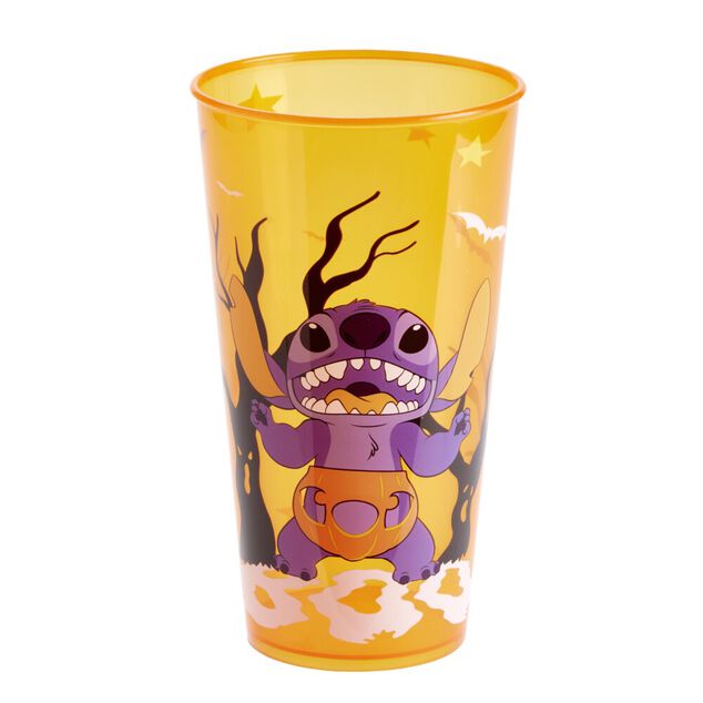 Gobelet plastique Halloween Disney Stitch eco cup &Oslash;9xH15,5cm (2 mod&egrave;les)