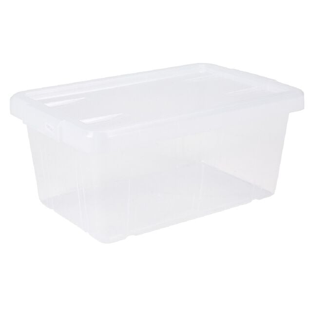 Bo&icirc;te de rangement transparente avec couvercle 4,4L