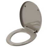 Abattant WC taupe avec frein de chute