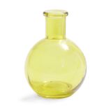 Soliflore ballon verre jaune &Oslash;8xH10,5cm