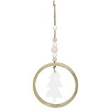 Cercle en bois fantaisie à suspendre Ø8cm - 3 modèles