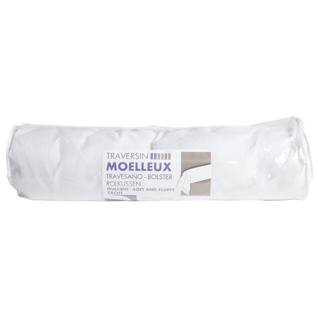 Traversin moelleux blanc 90 cm