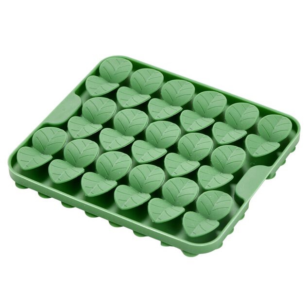 Jeu de fouille pour animal silicone forme feuilles vertes 18,6x20,5cm