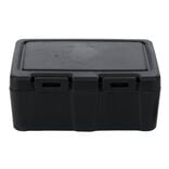 Lunch box à 2 compartiments - Boîte alimentaire en plastique noir 1L