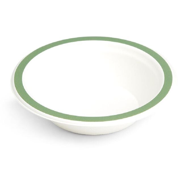 Lot de 20 bols en fibre de canne &agrave; sucre &Oslash;16xH5,5cm