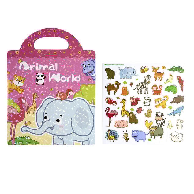 Carnet de sticker enfant animal 31x60cm