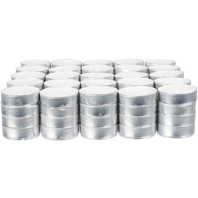 Bougie chauffe-plat blanche x100