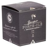 Bougie porte-clé argenté senteur pin 33H