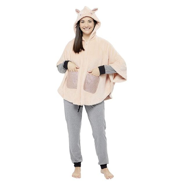 Poncho chat rose taille XS/S