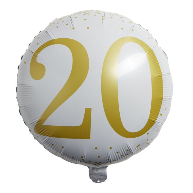 Ballon alu 20 ans &Oslash;46cm